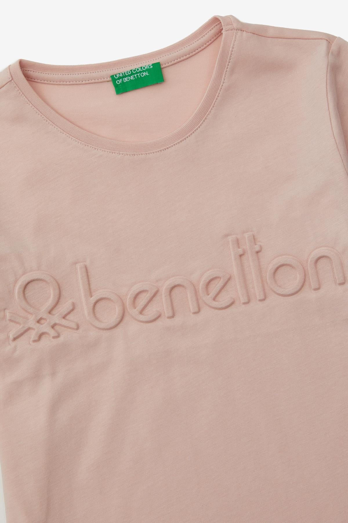 United Colors of Benetton Kız Çocuk Pembe T-Shirt BNT-G20866