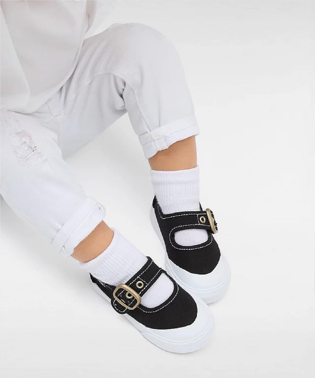 Vans Mary Jane Siyah Çocuk Ayakkabı