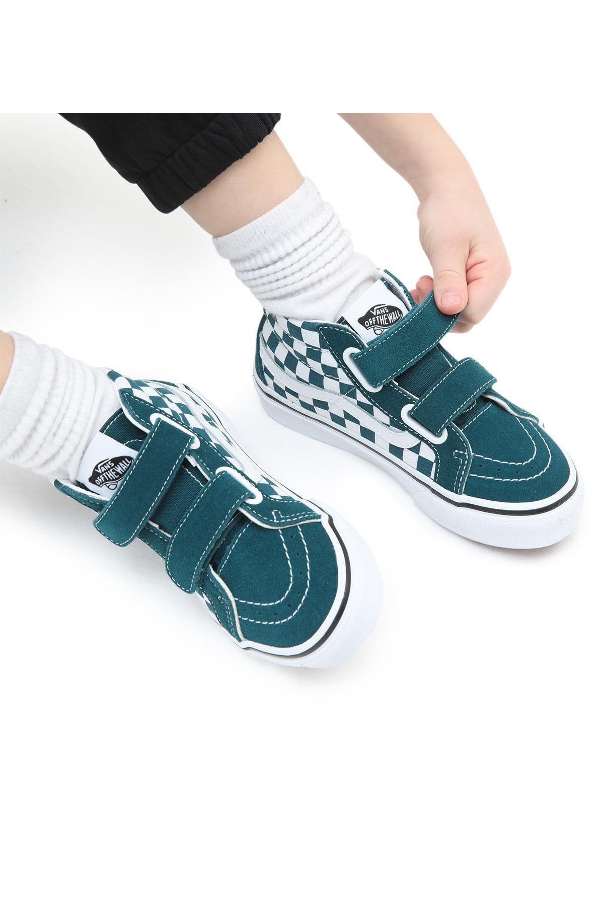 Vans UY SK8-Mid Reissue V Yeşil Erkek Çocuk Spor Ayakkabı