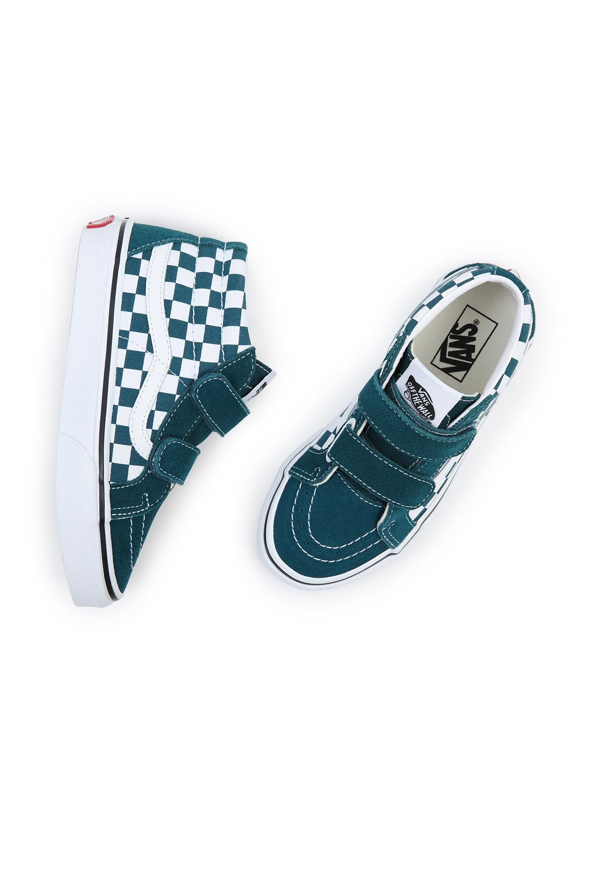 Vans UY SK8-Mid Reissue V Yeşil Erkek Çocuk Spor Ayakkabı