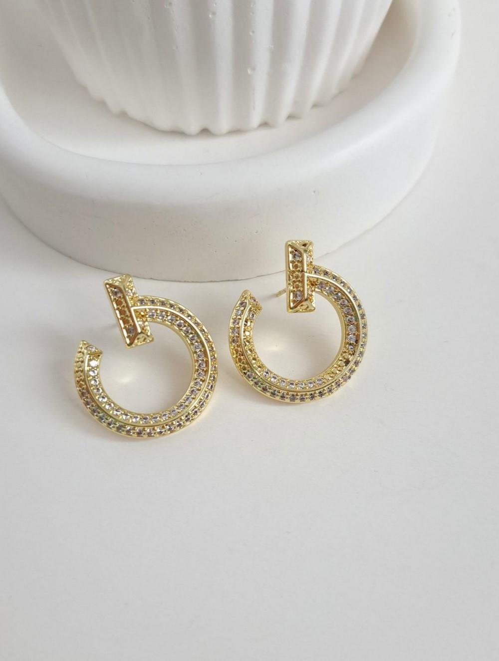 14K ZİRKON KÜPE