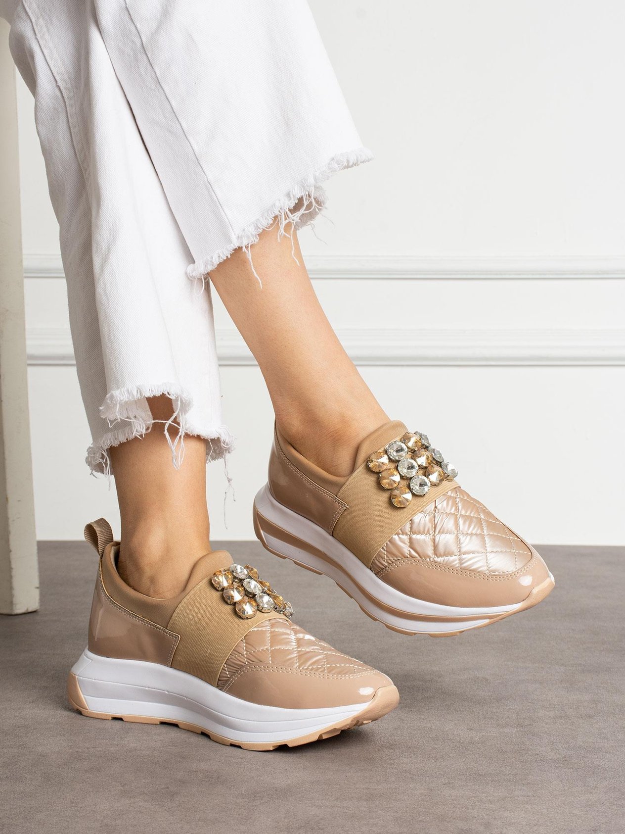 CREST Vizon Taş Detay Kadın Sneakers