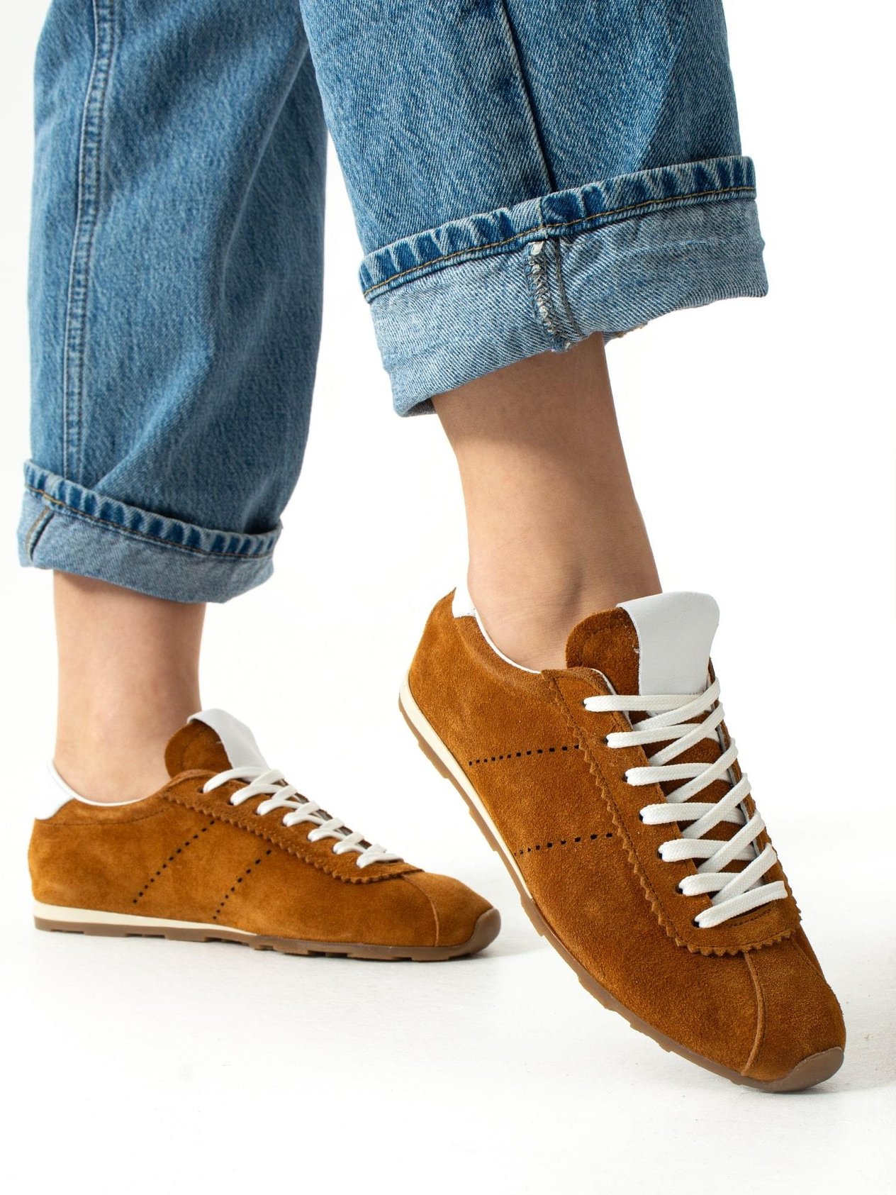 FULGOR Taba Hakiki Deri Kadın Sneakers