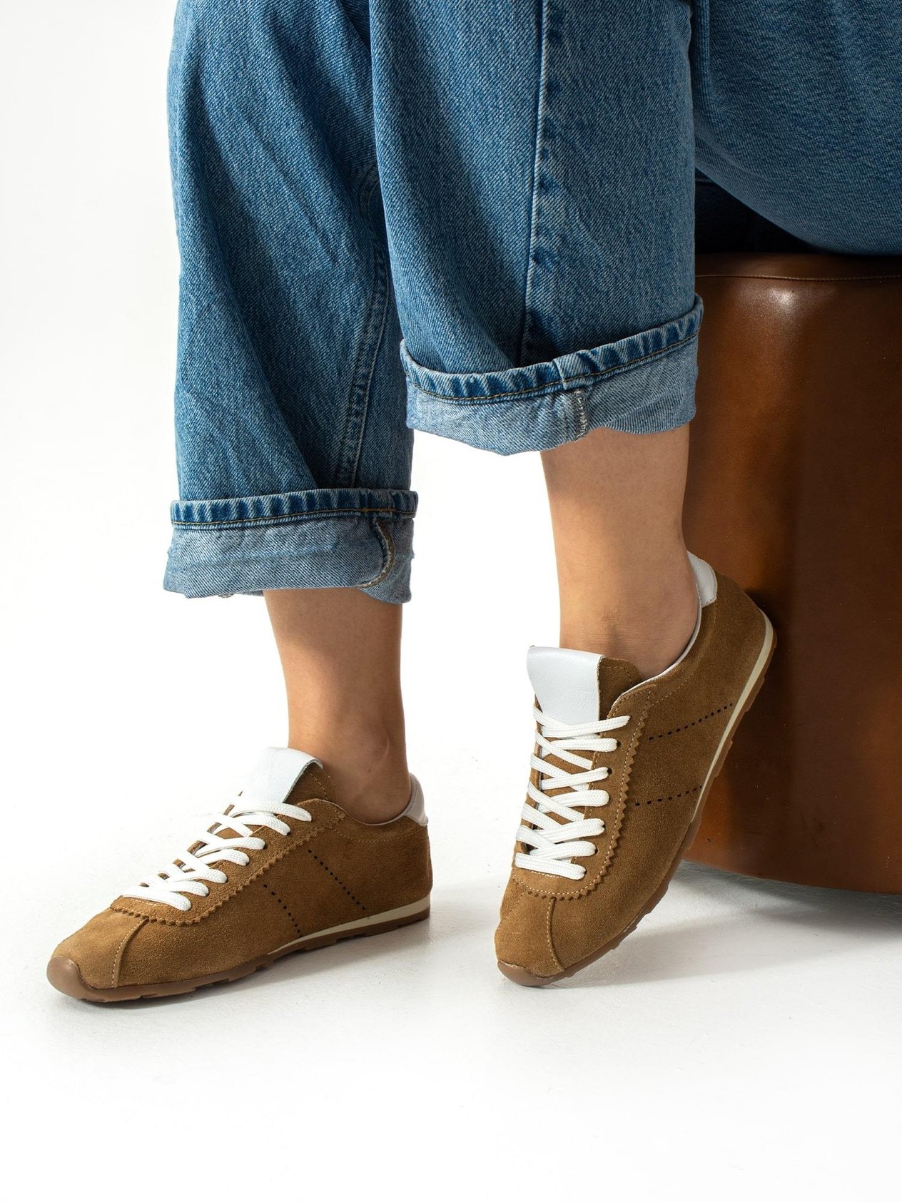 FULGOR Vizon Hakiki Deri Kadın Sneakers