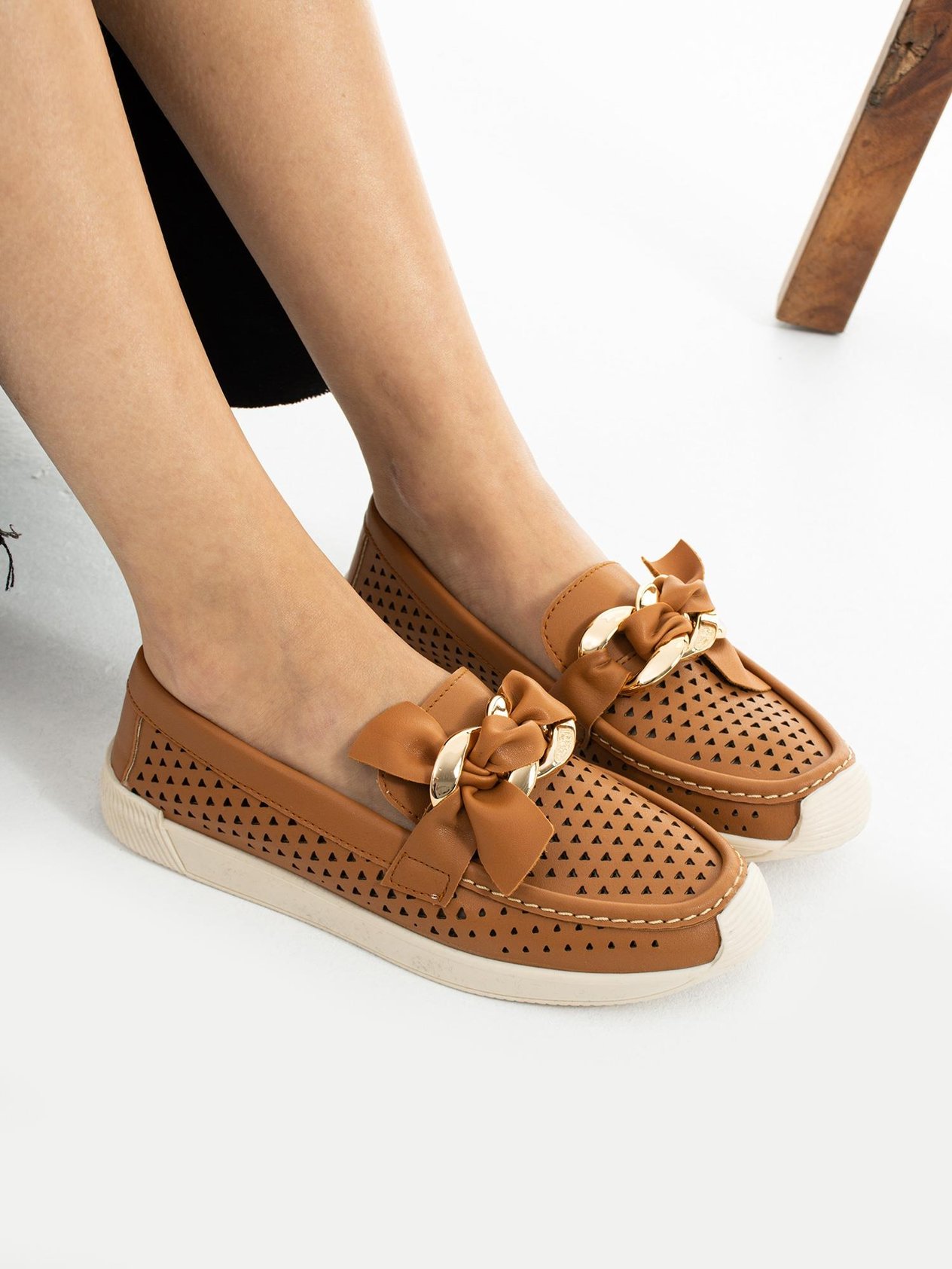 GRANADA TABA Delikli Kadın Loafer