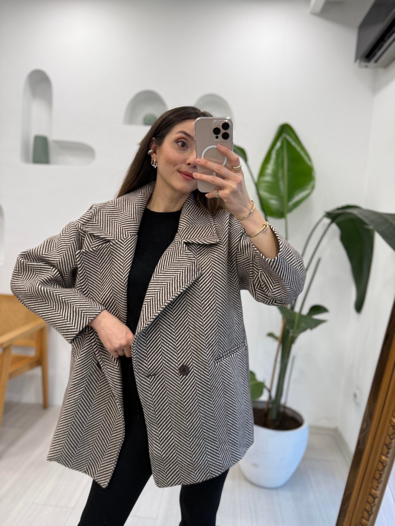 KAHVE 9252 BALIK SIRTI KABAN 