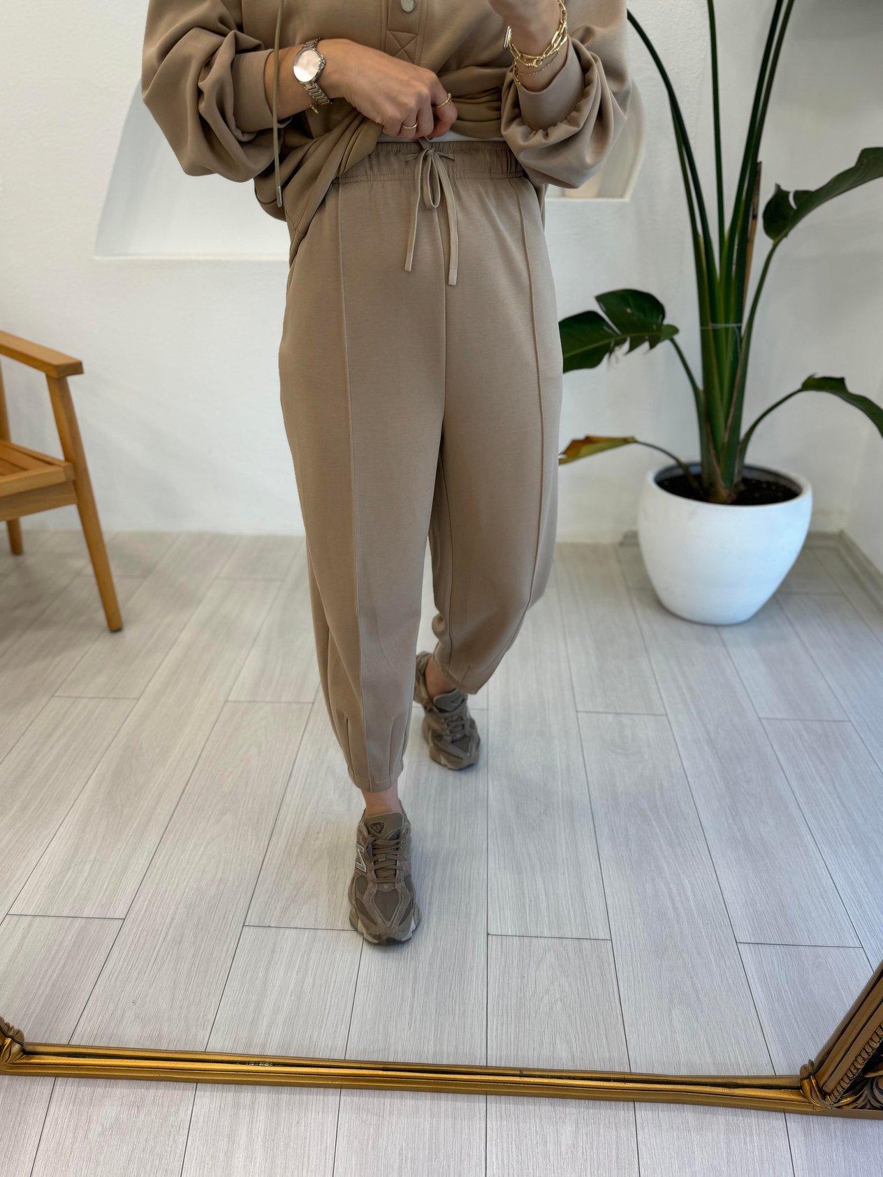 KOYU TOPRAK 33674 NERVÜR DETAY PANTOLON 