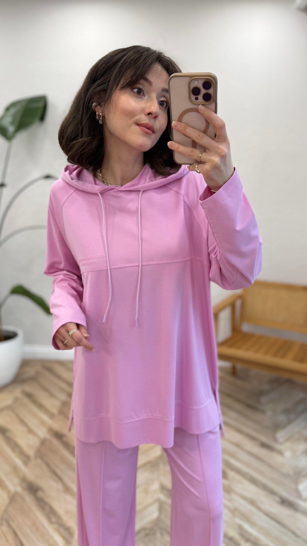 PEMBE 34245 KAPŞONLU TAKIM 