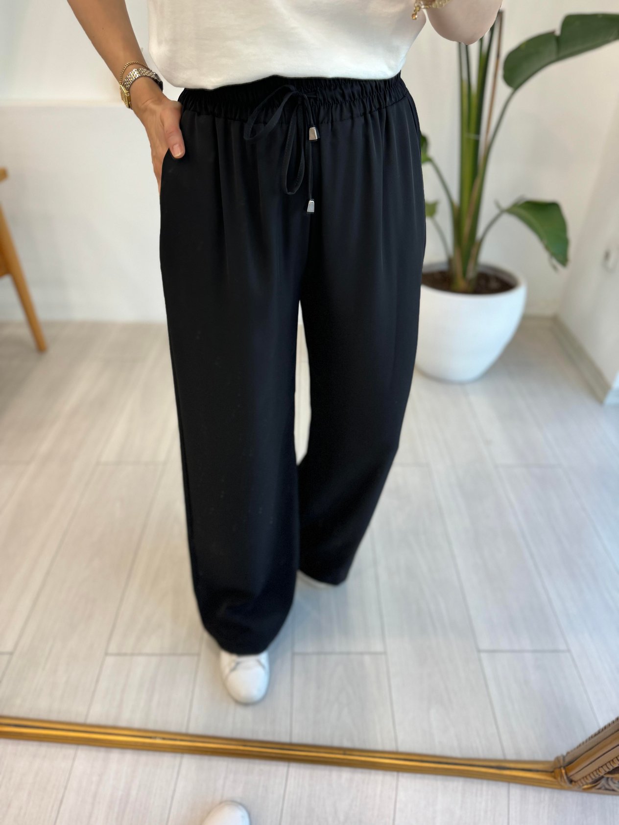SİYAH 0858 BOL PAÇA PANTOLON