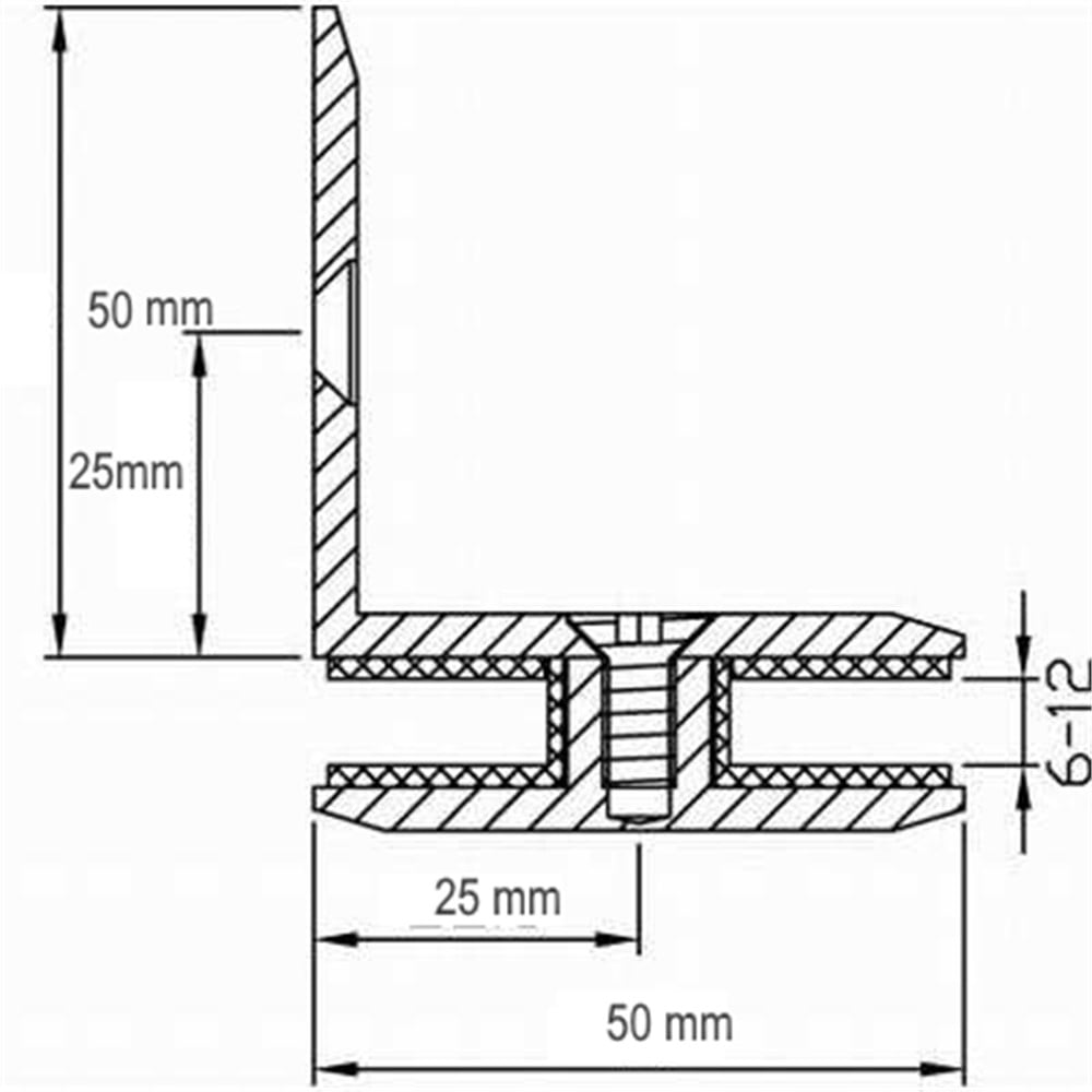 SGC-003 BR Cam Duvar Bağlantı Elemanı