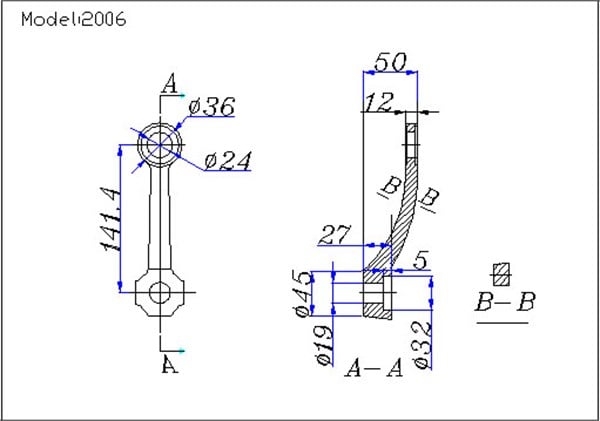 SA - 2006 Tek Kollu  Spider Cephe Tutucu 141mm