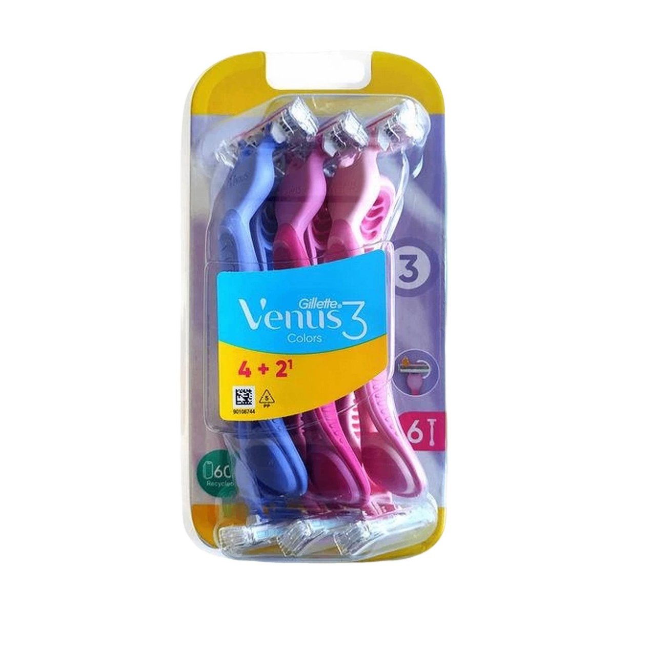 Gillette Venus 3 Kullan At Tıraş Bıçağı 4+2 Adet
