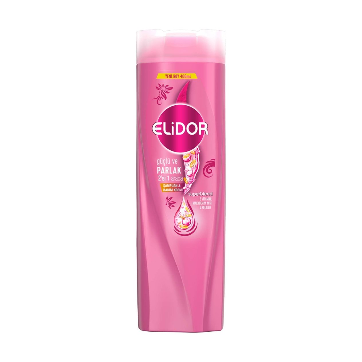 Elidor Şampuan Güçlü ve Parlak 2in1 400 Ml.