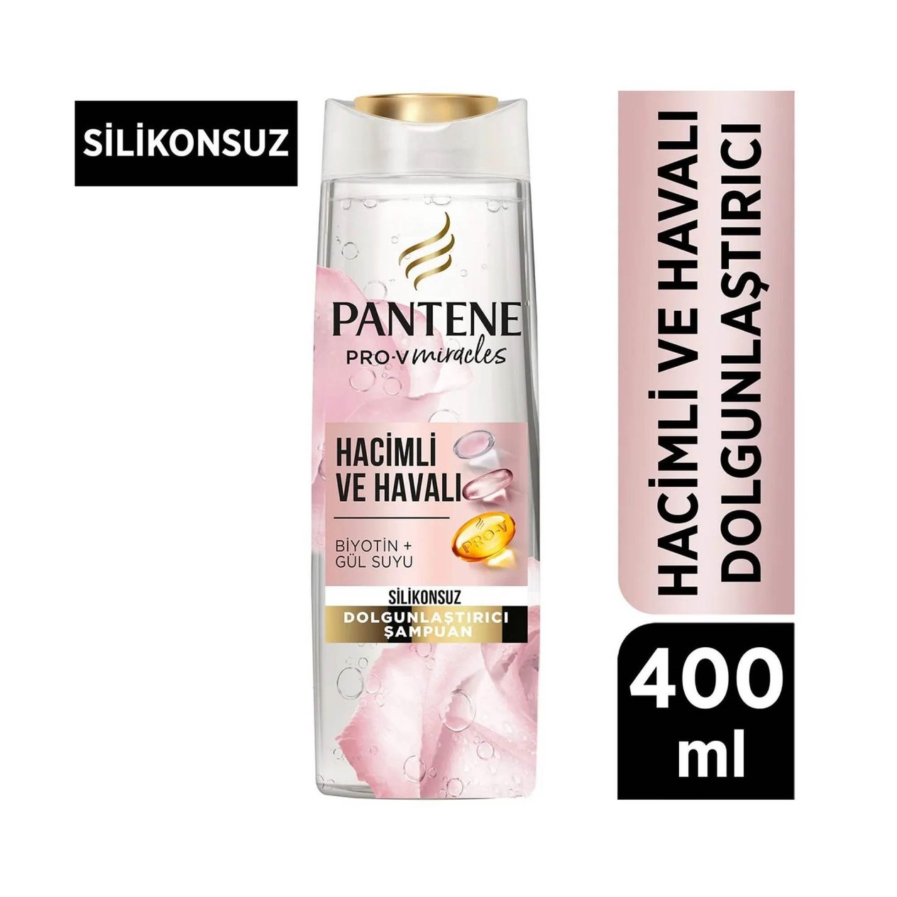 Pantene Pro-V Miracles Şampuan Hacimli ve Havalı Silikonsuz Dolgunlaştırıcı 400ml