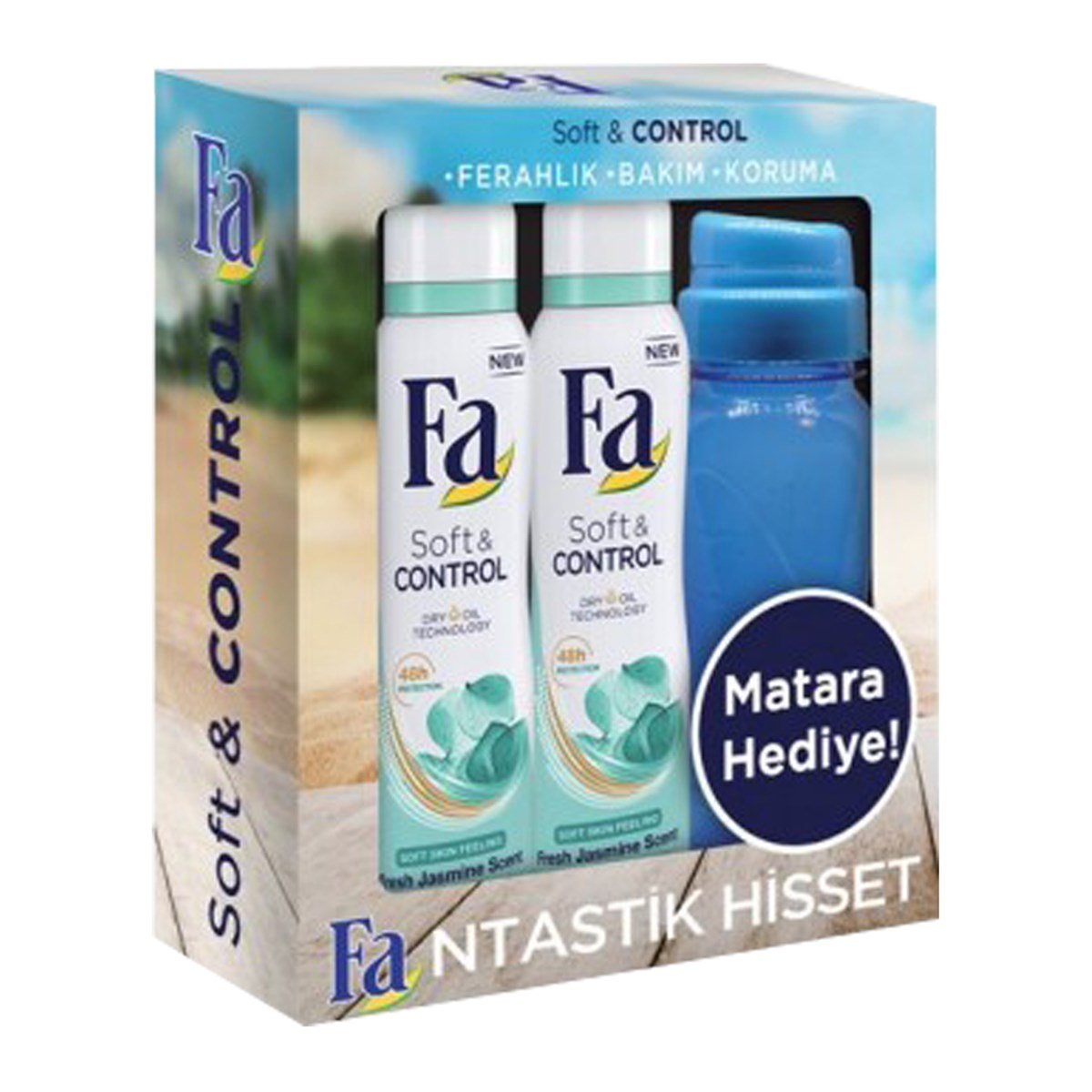 Fa Soft&Control İkili Deodorant 150 ml Matara Hediyeli 