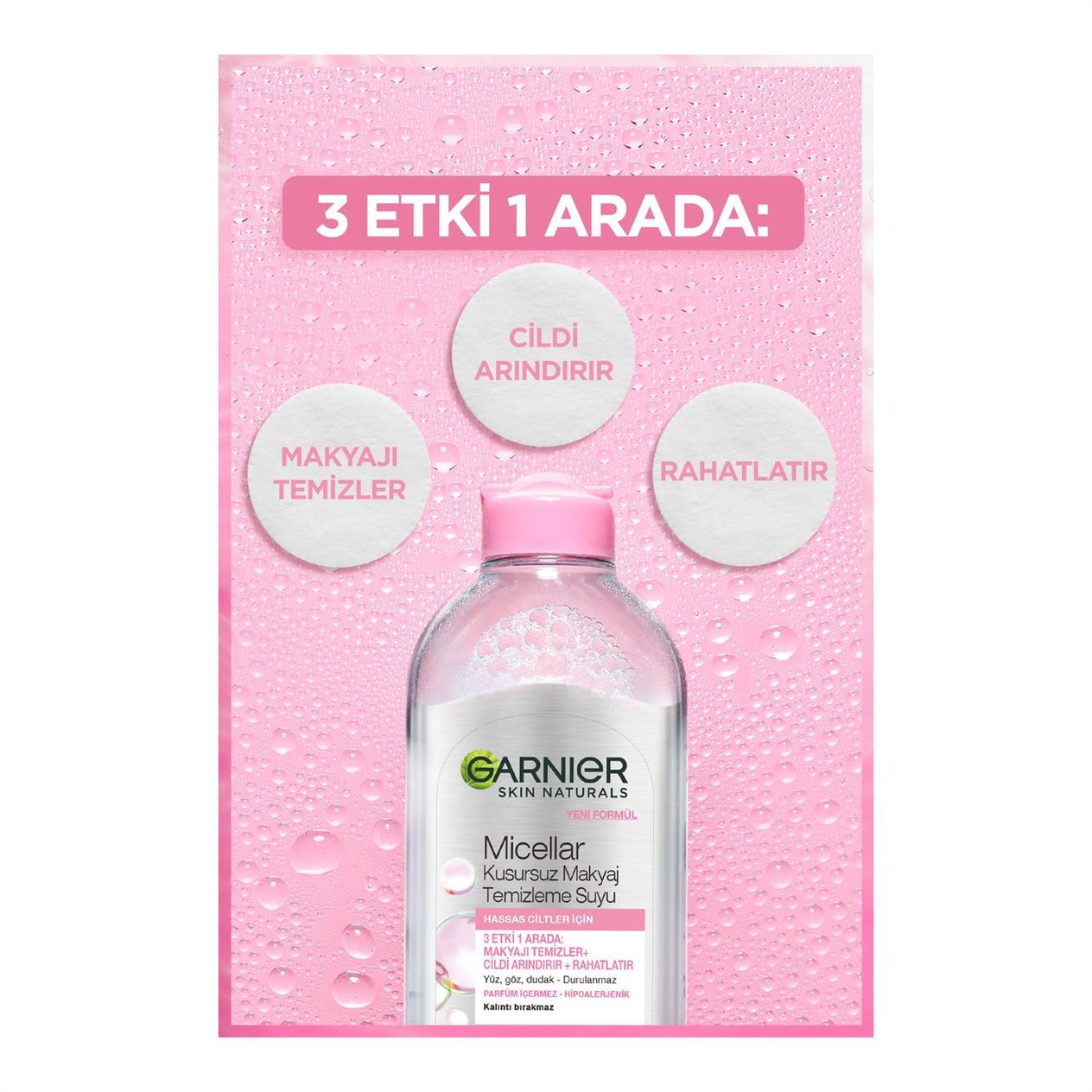 Garnier Micellar Kusursuz Makyaj Temizleme Suyu 375 ml.