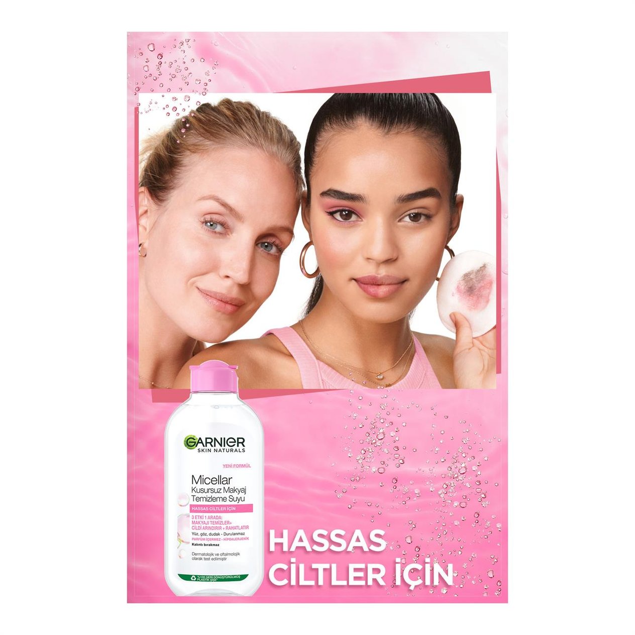 Garnier Micellar Kusursuz Makyaj Temizleme Suyu 200ml Hassas Ciltler İçin