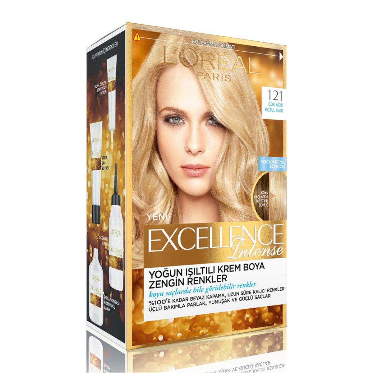 Loreal Excellence Intense Saç Boyası 121 Çok Açık Buzul Sarı