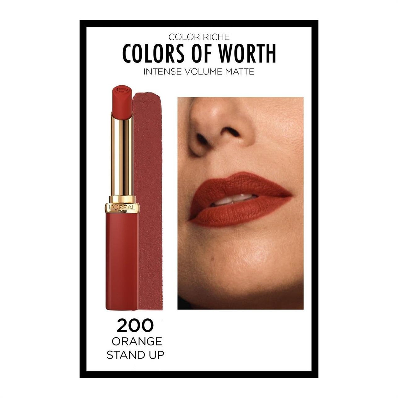 Loreal Paris Color Riche Intense Volume Matte Ruj 200 Lorange Stand Up