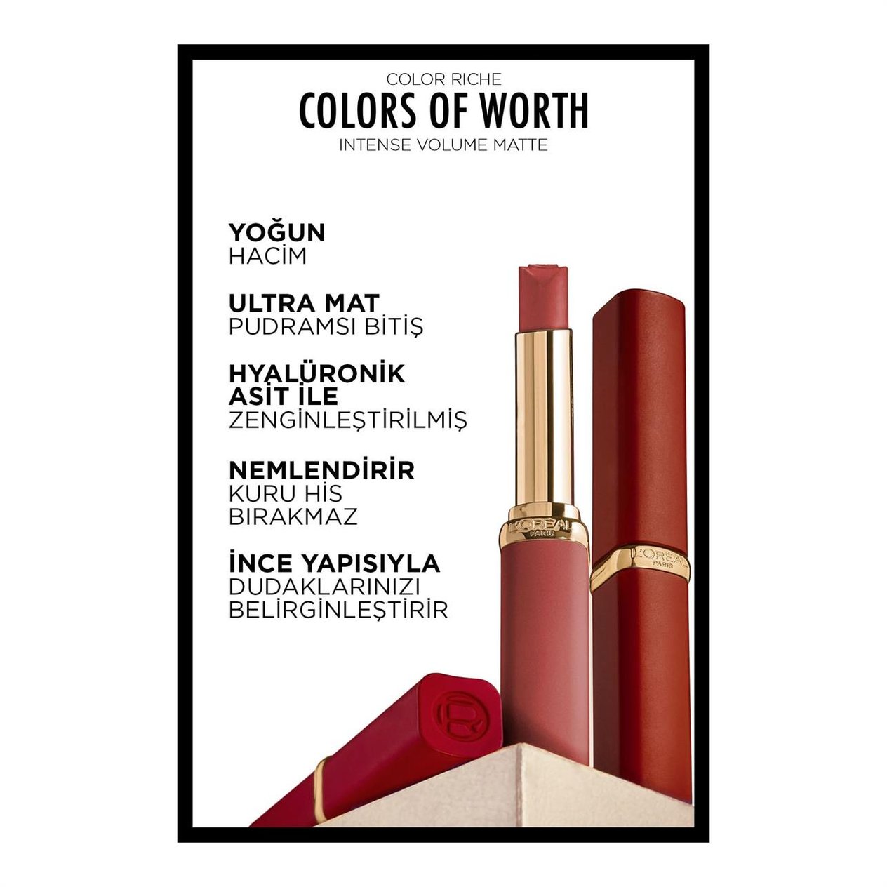 Loreal Paris Color Riche Intense Volume Matte Ruj 200 Lorange Stand Up