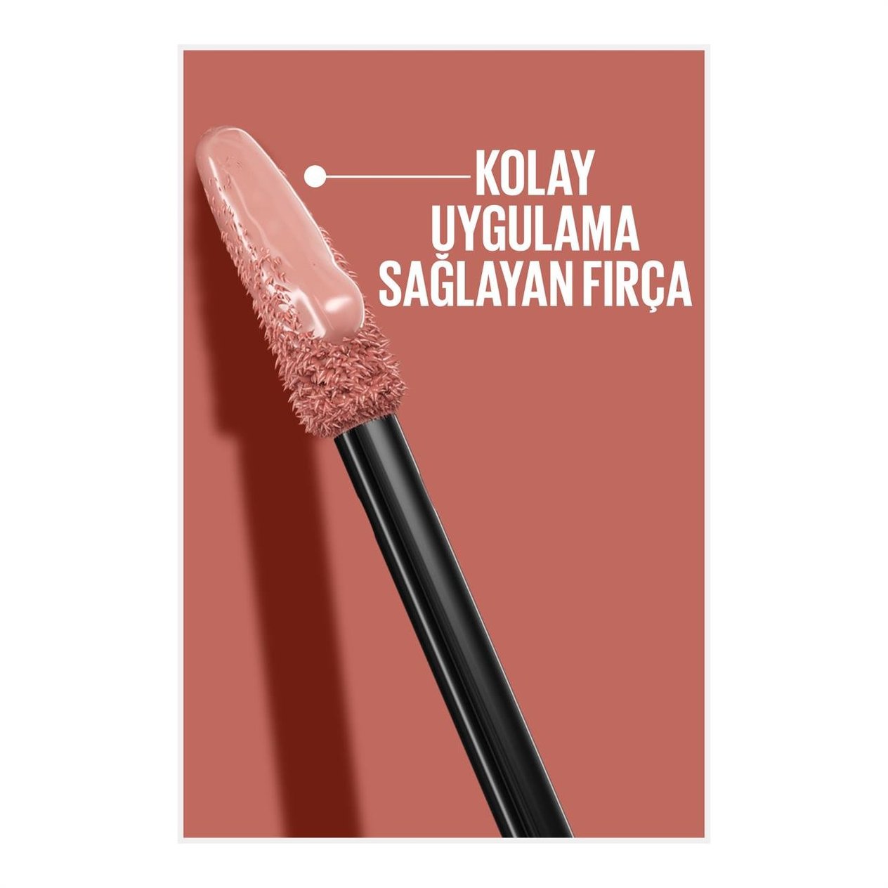 Maybelline New York Super Stay Vinyl Ink Uzun Süre Kalıcı Likit Parlak Ruj No:120 Punchy