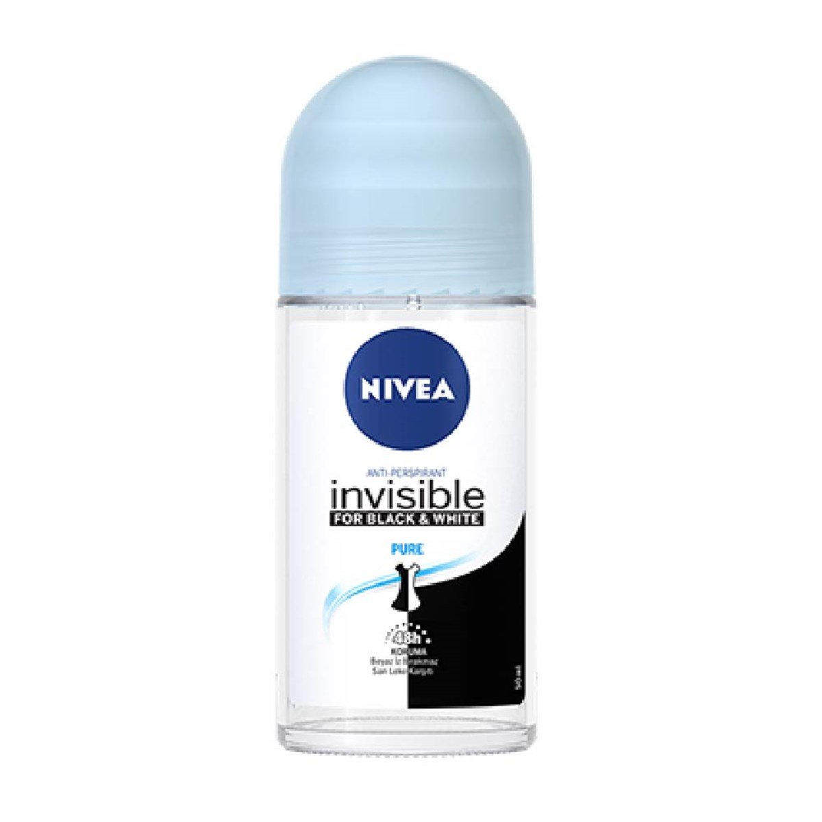 Nivea Invisible Black&White Pure Roll-On Kadın 50 ml