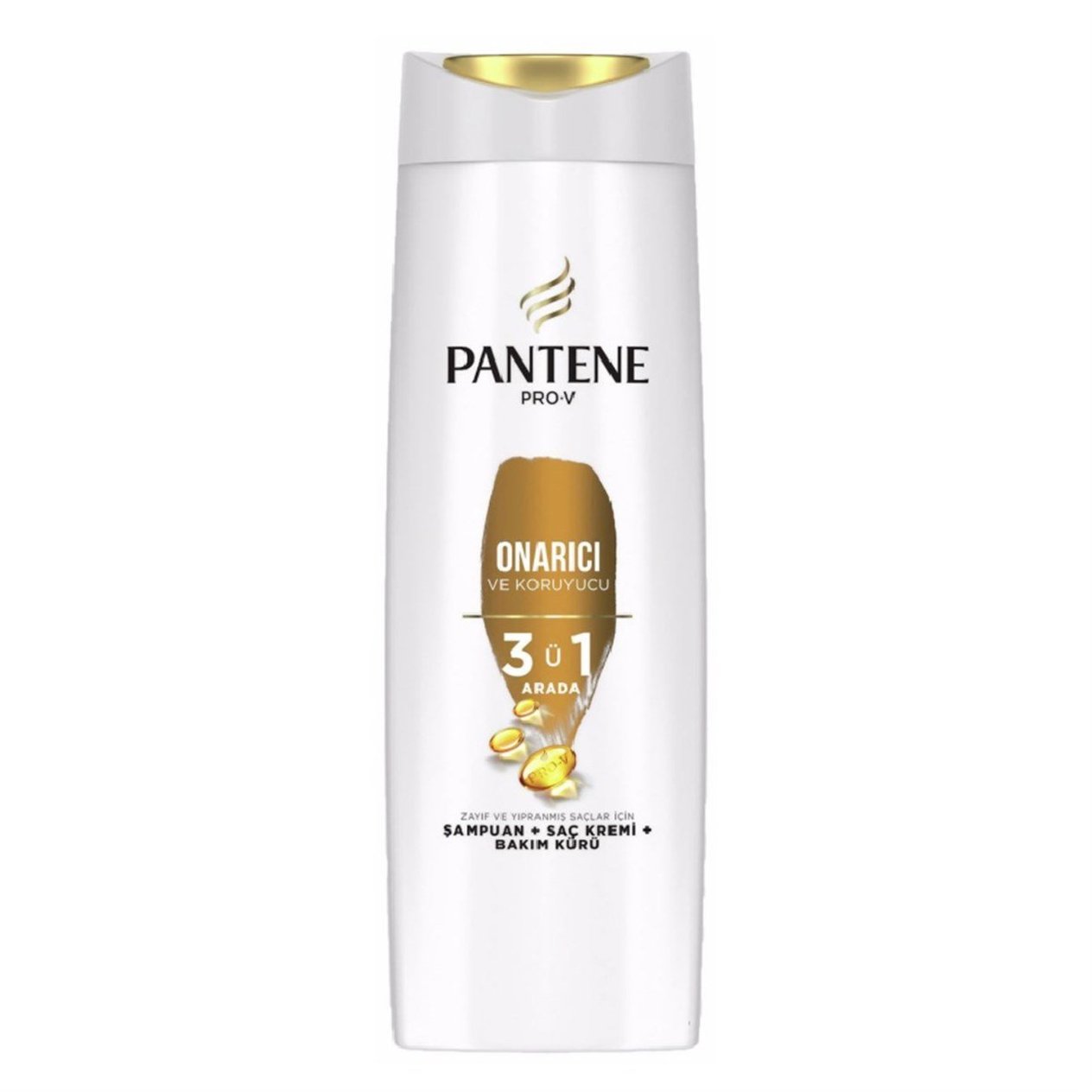 Pantene Şampuan Onarıcı ve Koruyucu 3'ü1 Arada Zayıf ve Yıpranmış Saçlar 350ml