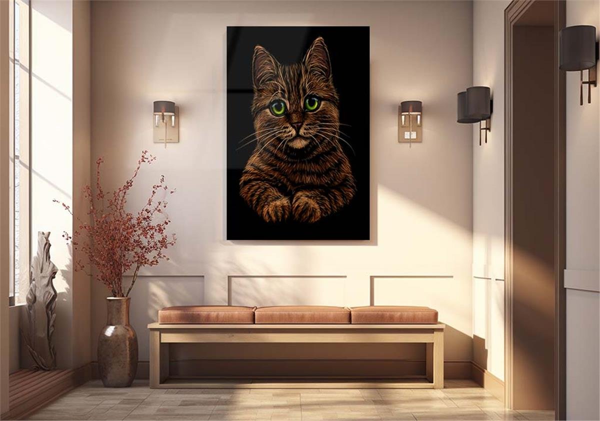 Kunst Thema auf bedrucktem Glas