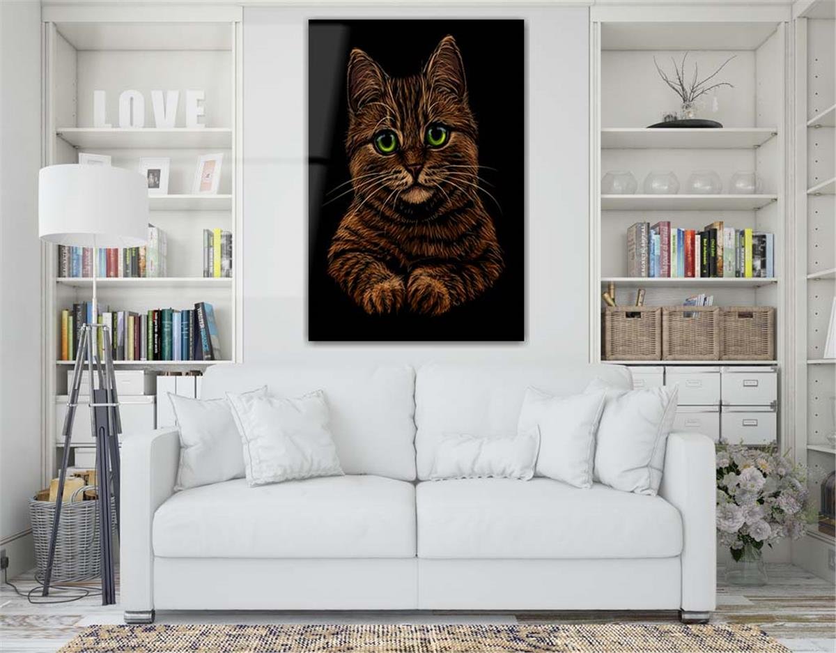 Kunst Thema auf bedrucktem Glas