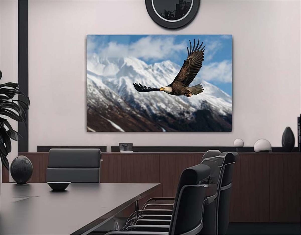 Thema Natur auf bedrucktem Glas