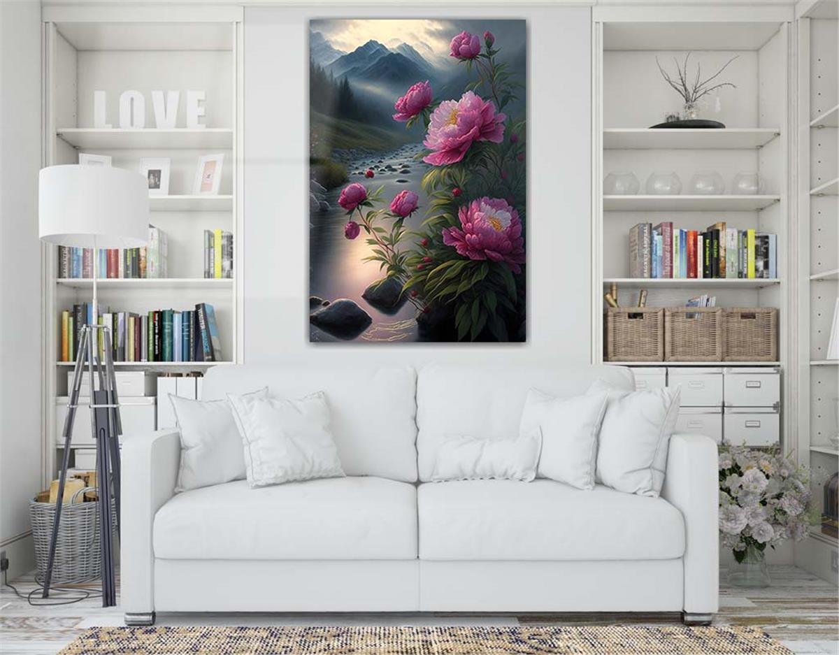 Thema Natur auf bedrucktem Glas