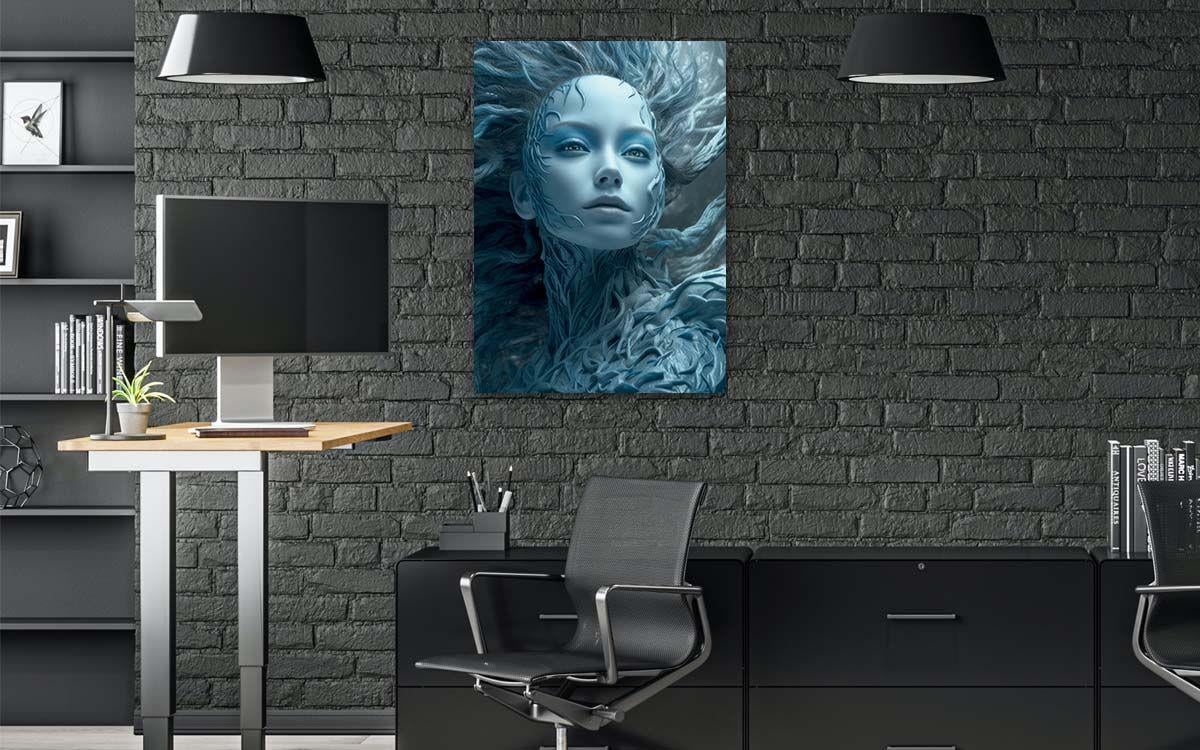 Kunst Thema auf bedrucktem Glas
