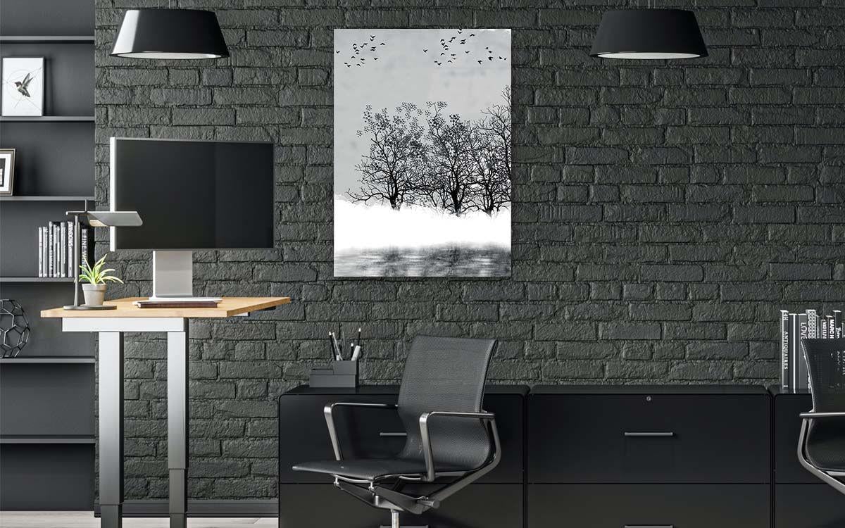Dikey Sanat Temalı Cam Tablo281