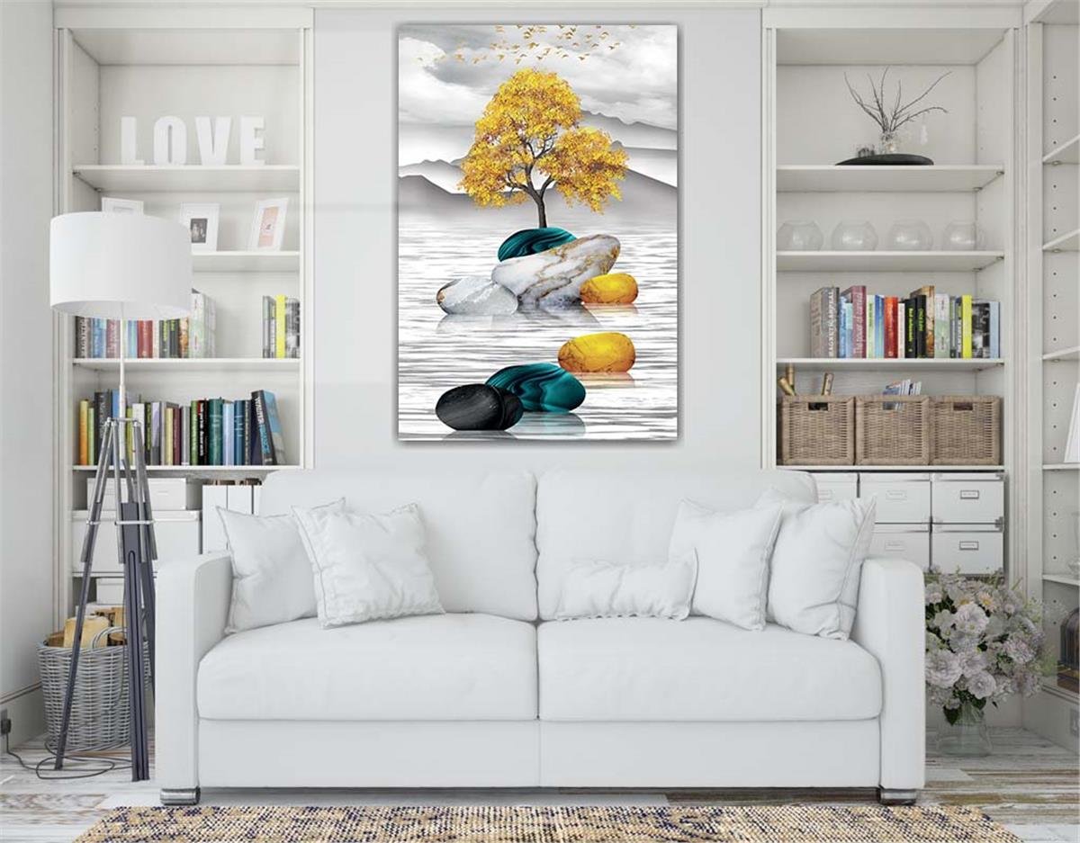 Vertical Tempered Glasss Wall Arts Art-Themed253