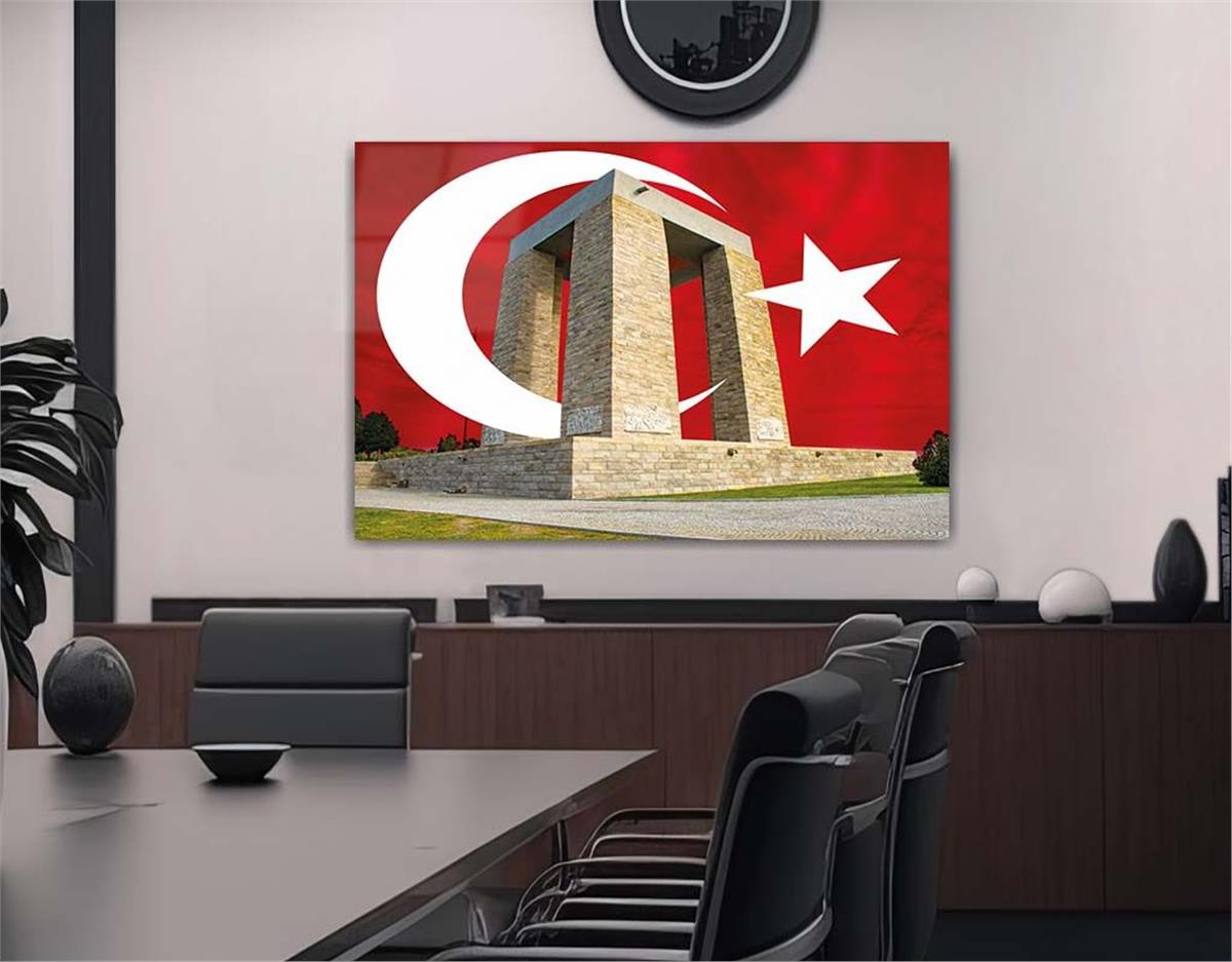 Horizontal National-Themed Tempered Glass Wall Art 70
