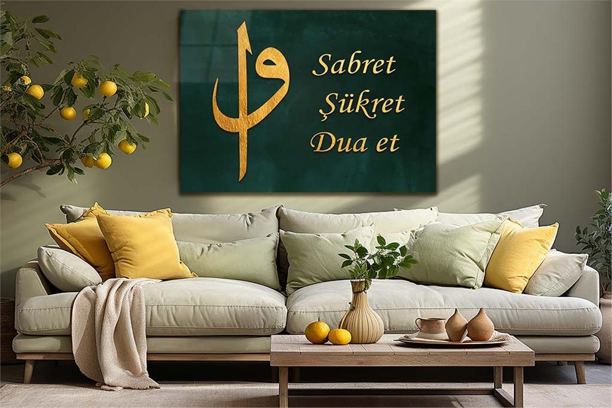 Religiöses Thema auf bedrucktem Glas
