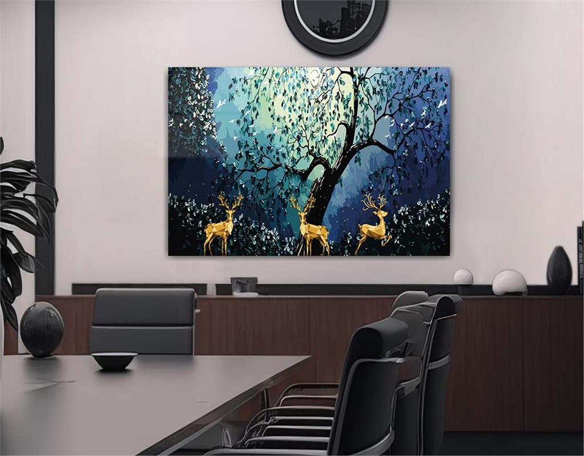 Tempered Glasss Wall Arts Natured-Themed