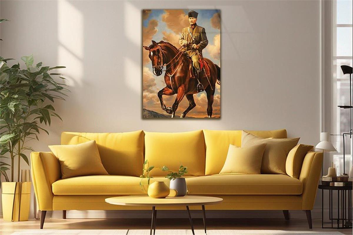 MUSTAFA KEMAL ATATÜRK Tempered Glasss Wall Art 
