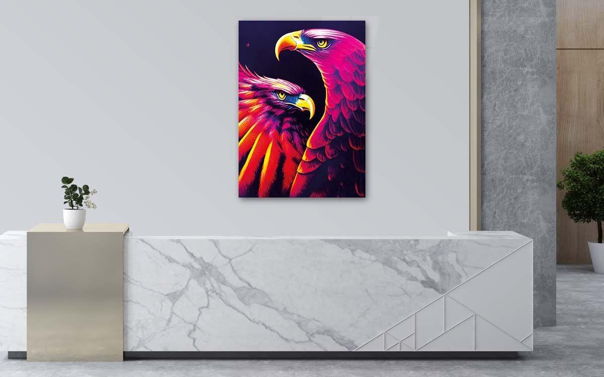 Thema Natur auf bedrucktem Glas