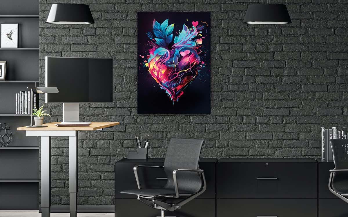 Vertical Tempered Glasss Wall Arts Natured-Themed118