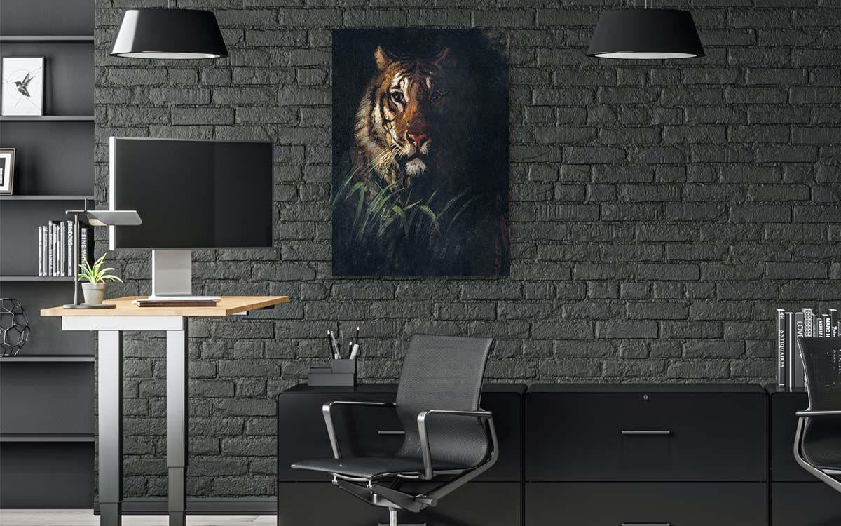 Kunst Thema auf bedrucktem Glas