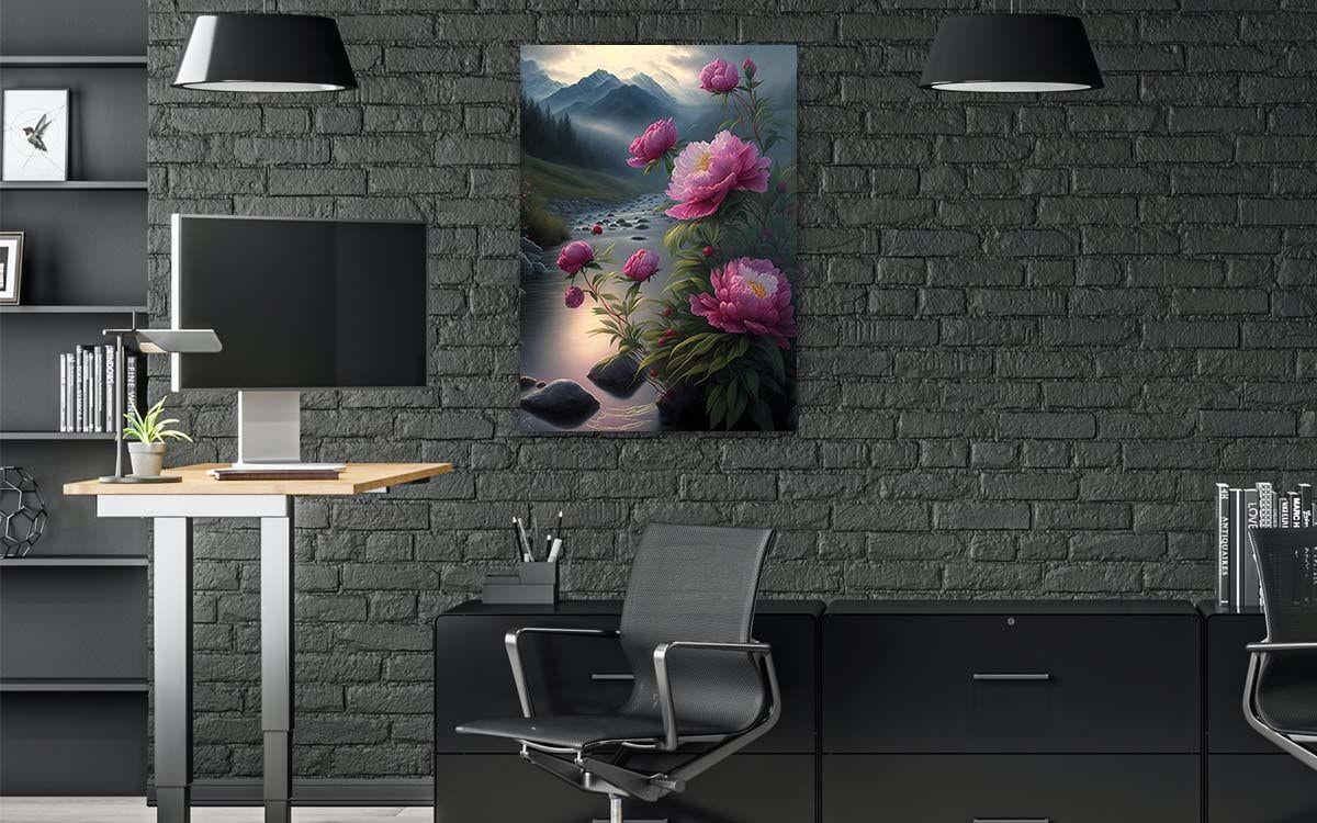 Thema Natur auf bedrucktem Glas