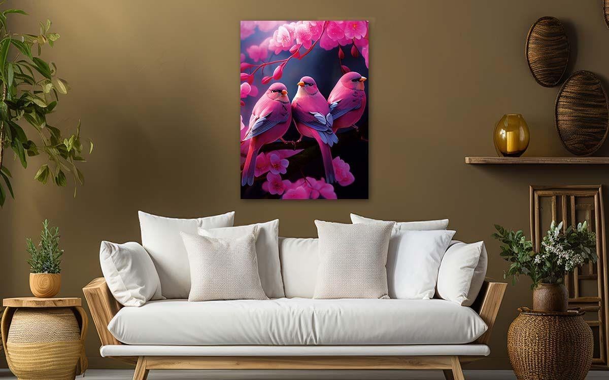 Vertical Tempered Glasss Wall Arts Natured-Themed170