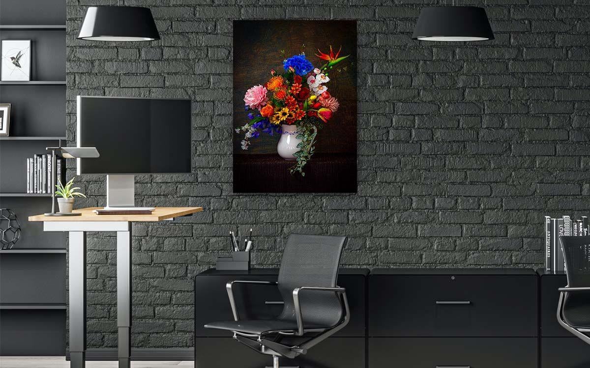 Kunst Thema auf bedrucktem Glas