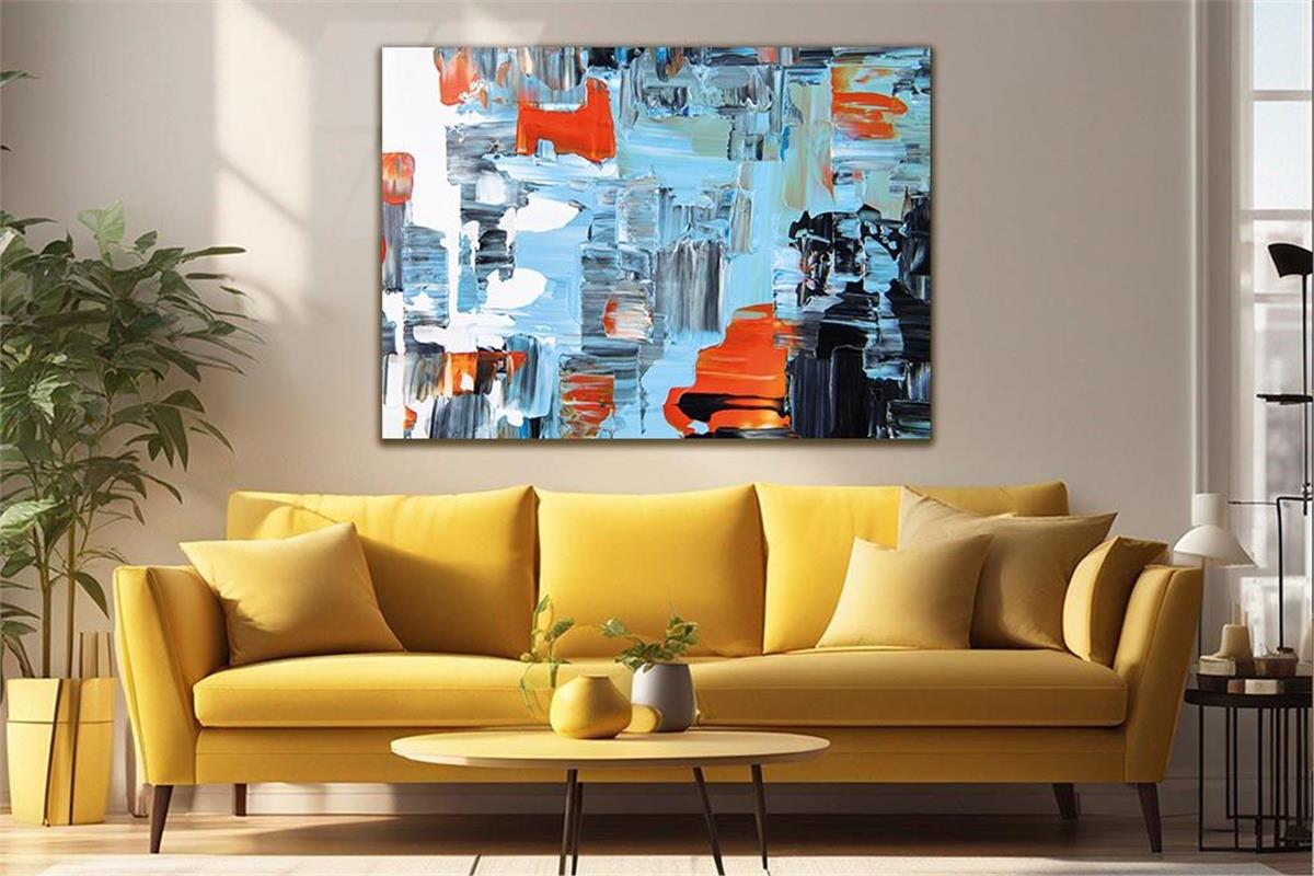 Horizontal Art-Themed Tempered Glass Wall Art 254