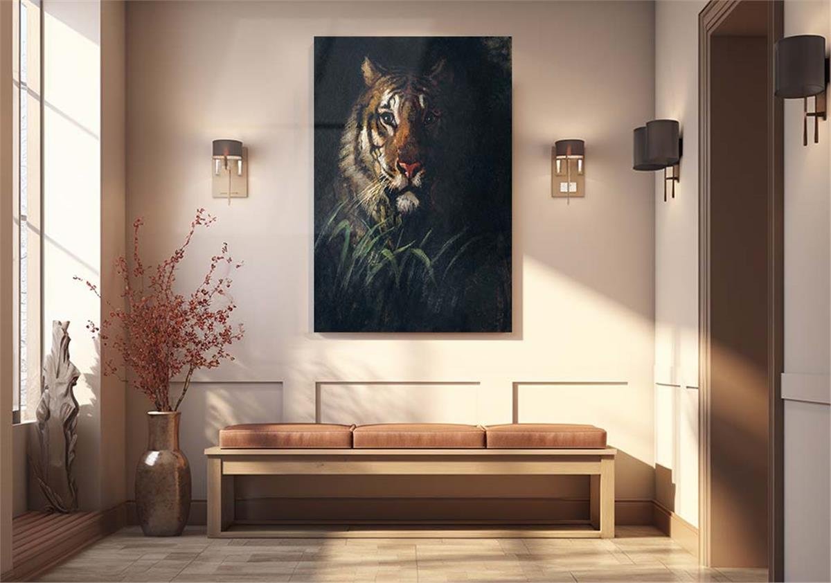 Kunst Thema auf bedrucktem Glas