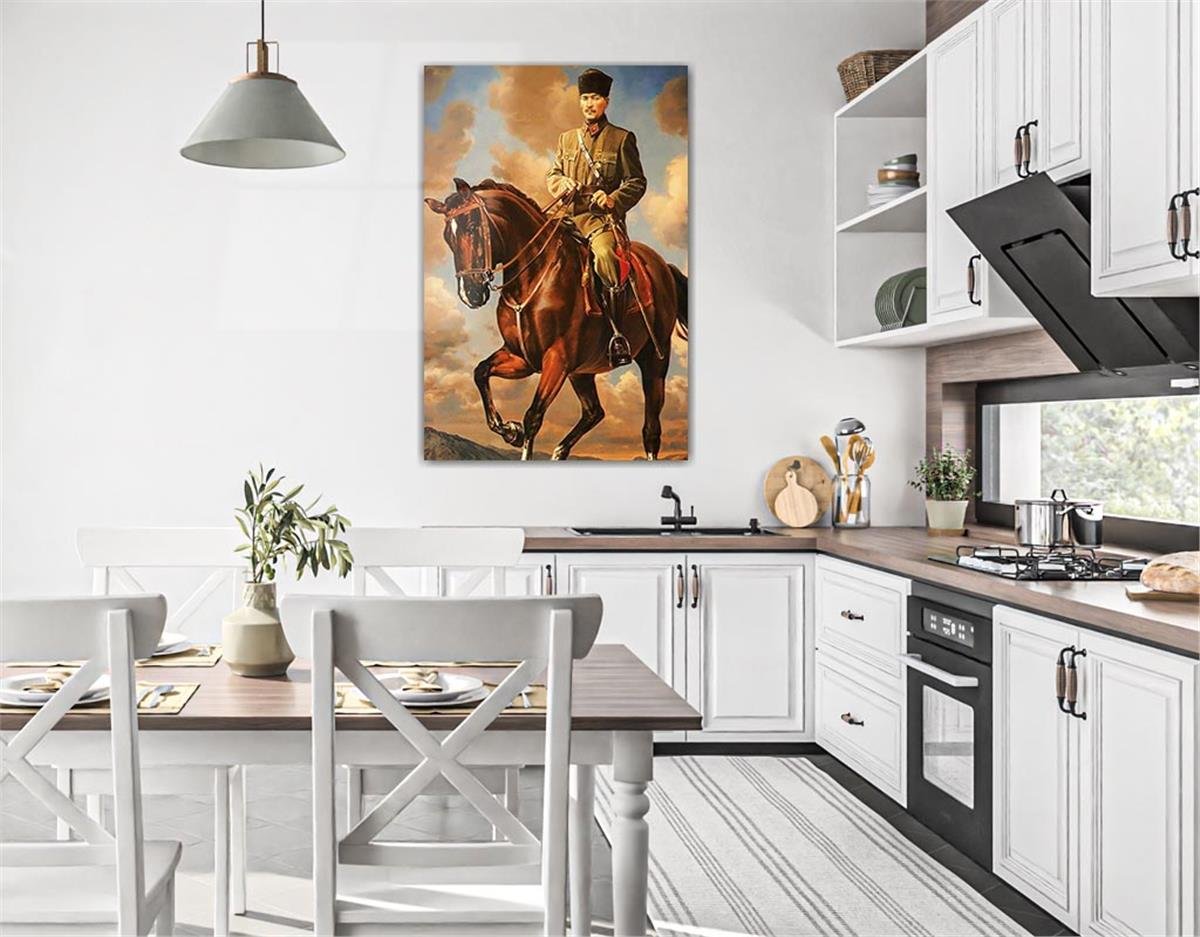 MUSTAFA KEMAL ATATÜRK Tempered Glasss Wall Art 