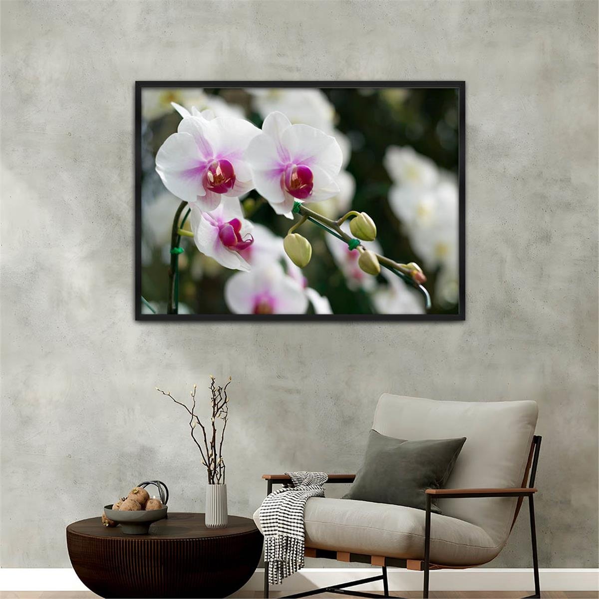 Tableau à thème de la nature avec cadre aluminium 055
