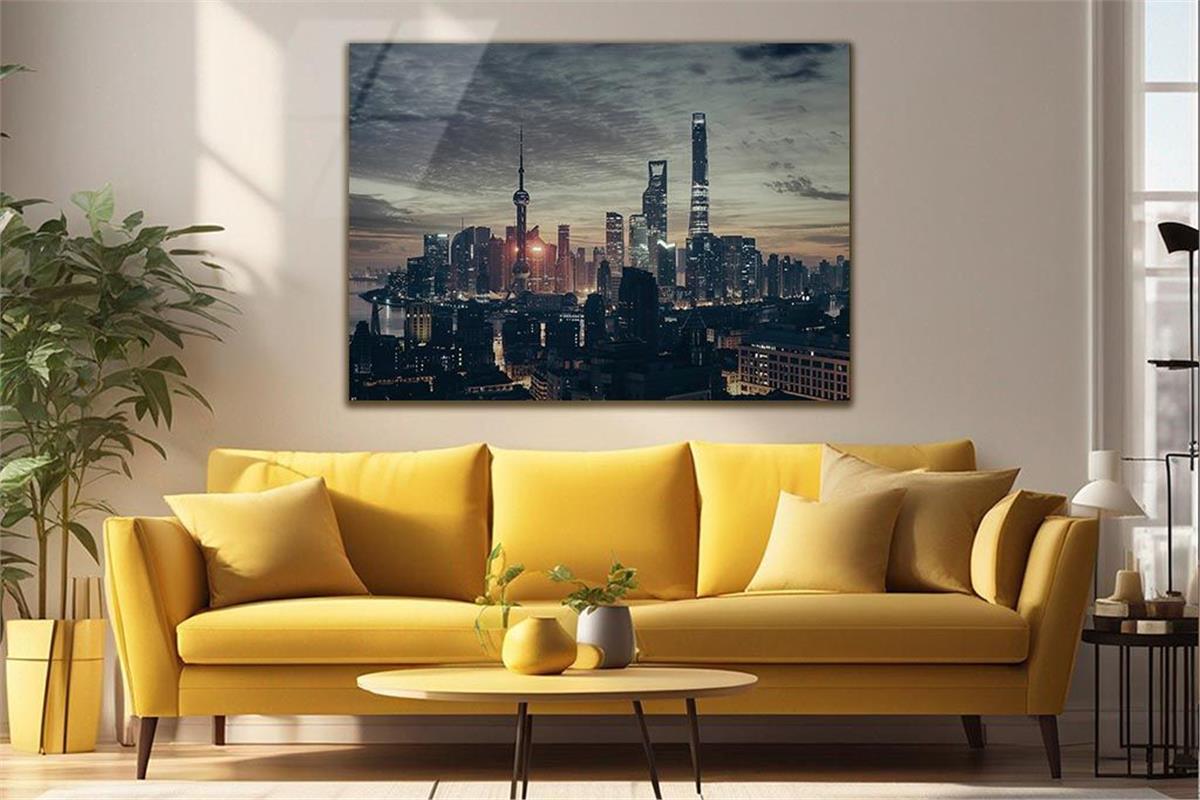 Kunst Thema auf bedrucktem Glas
