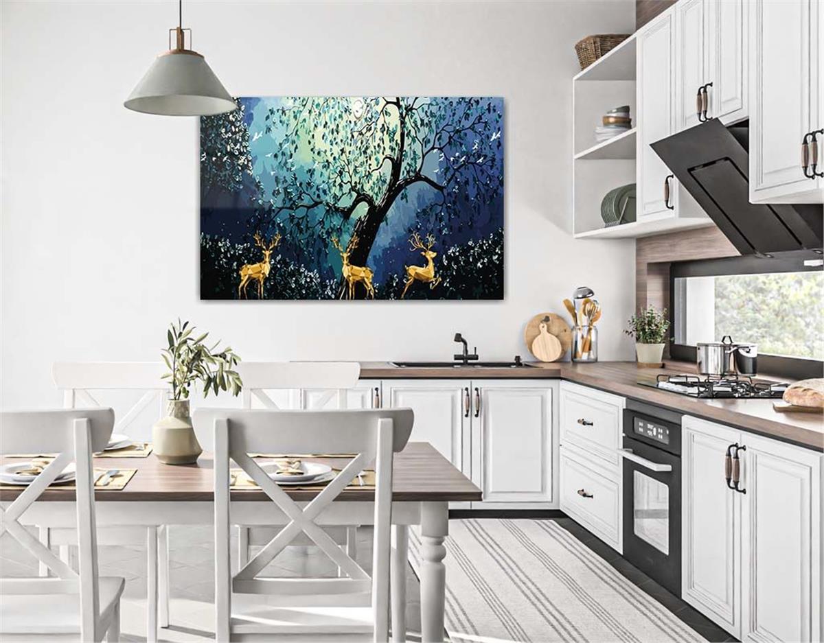 Tempered Glasss Wall Arts Natured-Themed